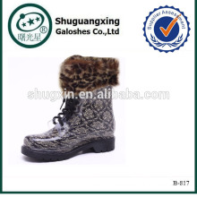 wedge heel rain boots cheap winter boots/B-817